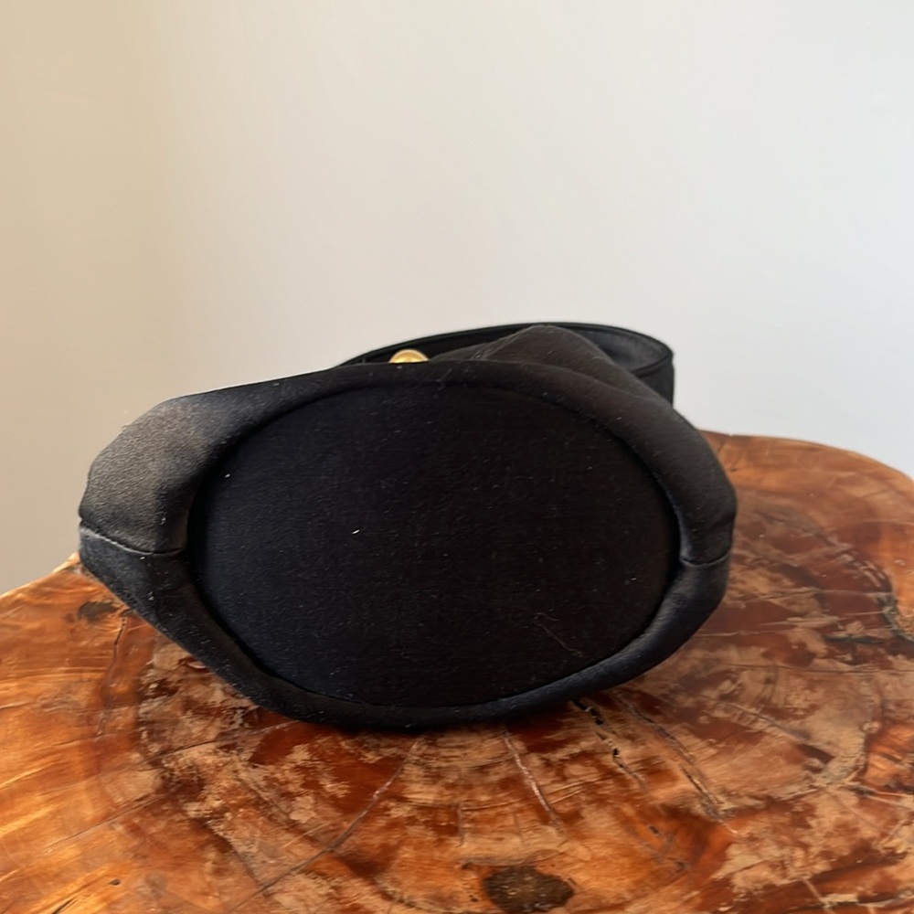 LULU GUINNESS mini black satin purse - Picture 7 of 9